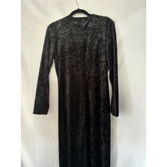 Women's Zanoni by Jalate Velvet Duster Cardigan with leggings in Black Size M - Picture 2 of 9